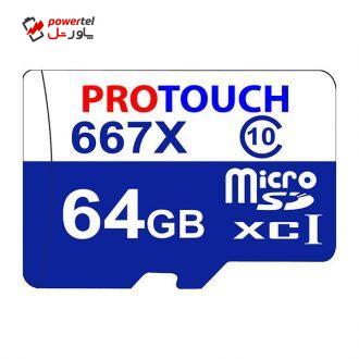 کارت حافظه‌ microSDXC پروتاچ مدل Ultra کلاس 10 استاندارد UHS-1 U1 سرعت 100MBps ظرفیت 64 گیگابایت