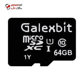 کارت حافظه‌ microSDXC گلکسبیت مدل 333x کلاس 10 استاندارد UHS-I سرعت 50MBps ظرفیت 64 گیگابایت