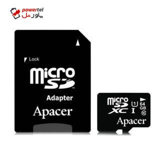کارت حافظه‌ی میکرو SD اپیسر UHS-I کلاس 10 – 64 گیگابایت با آداپتور