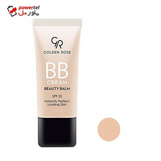 کرم پودر BB گلدن رز شماره 02 حجم 30 میلی لیتر