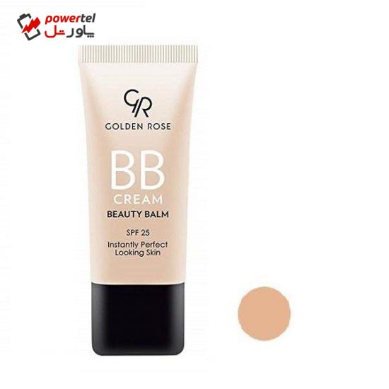 کرم پودر BB گلدن رز شماره 03 حجم 30 میلی لیتر