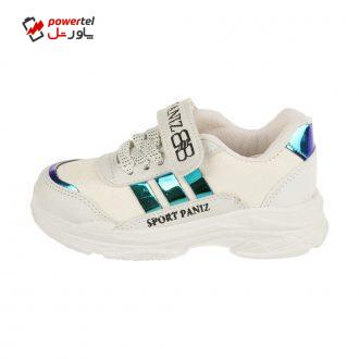کفش مخصوص پیاده روی دخترانه ملی مدل بلفی  کد 84495112 رنگ سفید