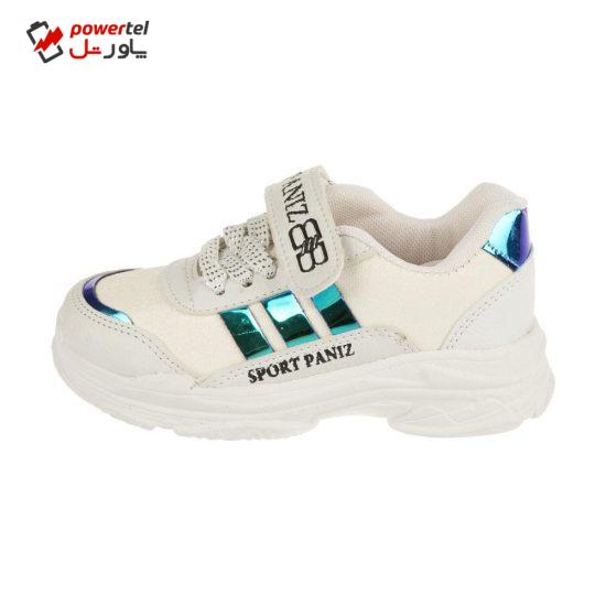 کفش مخصوص پیاده روی دخترانه ملی مدل بلفی  کد 84495112 رنگ سفید