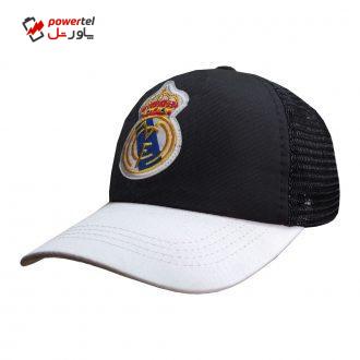 کلاه کپ پسرانه طرح رئال مادرید کد PT-30382 رنگ مشکی