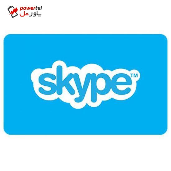 گیفت کارت 25 دلاری اسکایپ مدل SKP25