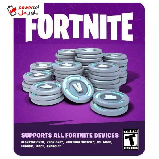 گیفت کارت 25 دلاری فورتنایت مدل 2800V-BUCKS